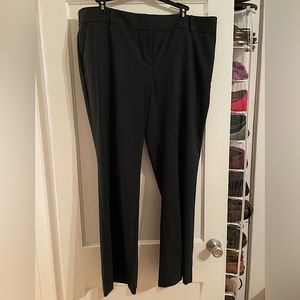 Blue gray polka dot slacks